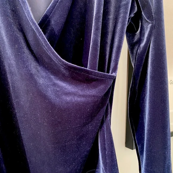 Madewell navy velvet bodysuit - Picture 3 of 4